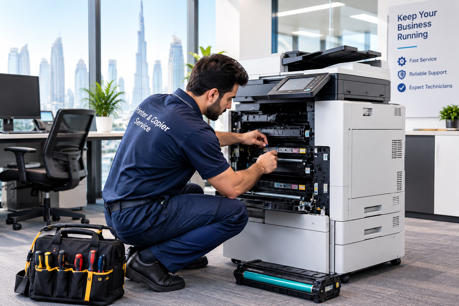 Professional office equipment technical support